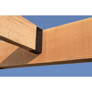 Outdoor Accents ZMAX, Black Concealed-Flange Light Joist Hanger for 2x6 Nominal Lumber