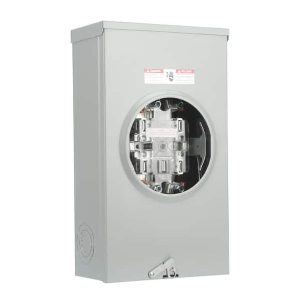 Siemens SUAT317-0PQG 200-Amp Overhead Feed Meter Socket – Ringless Cover, Horn Bypass, Barrel Lock – Outdoor Rated, UL Listed