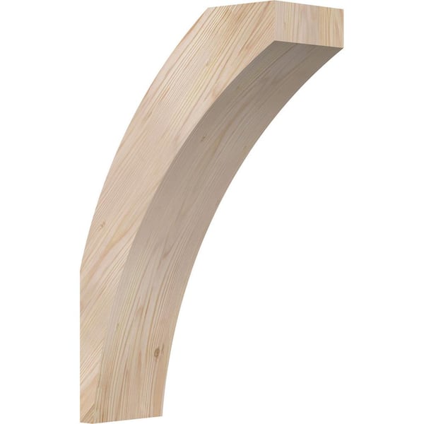 Ekena Millwork 5 1/2"W x 14"D x 22"H Thorton Smooth Knee Brace, Douglas Fir