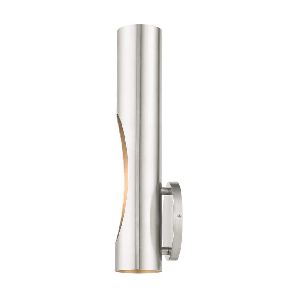 Brushed Nickel 16" Industrial Wall Sconce