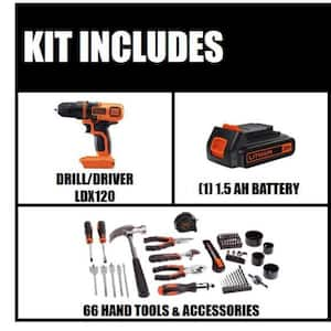 20V MAX Lithium-Ion Cordless Drill/Driver with Autosense Technology, (1)  1.5Ah Battery, and Charger