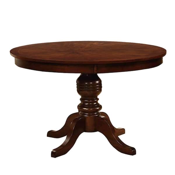 William's Home Furnishing Carlisle Brown Cherry Round Dining Table