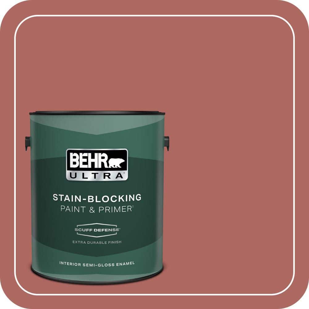 1 gal. #PPU2-13 Colonial Brick Extra Durable Semi-Gloss Enamel Interior Paint & Primer price history on PriceWatchPro