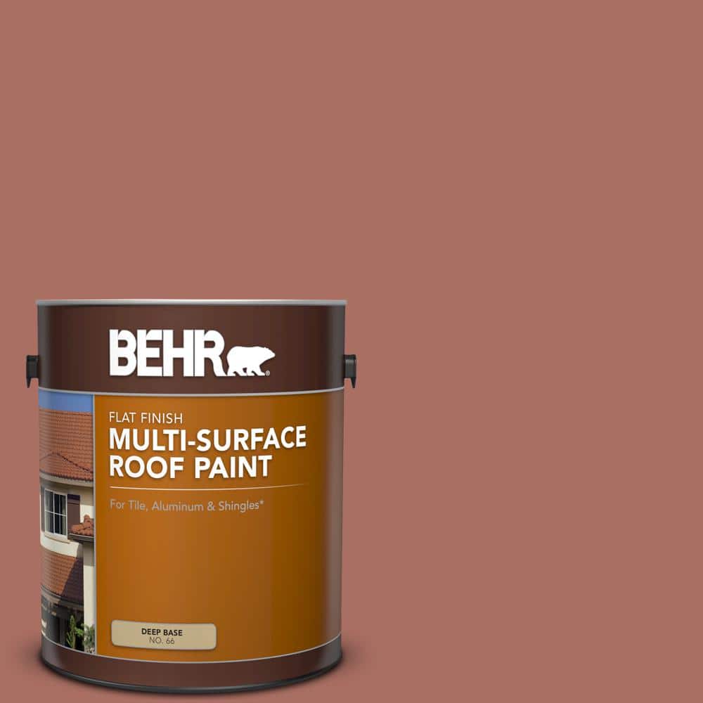1 gal. #PFC-08 Terra Brick Flat Multi-Surface Exterior Roof Paint