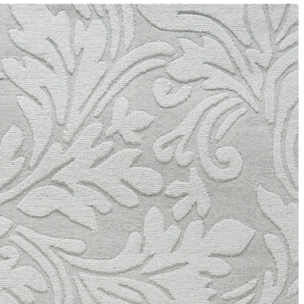 Gray Hand-Loomed Wool Tufted Area Rug 3' x 5'