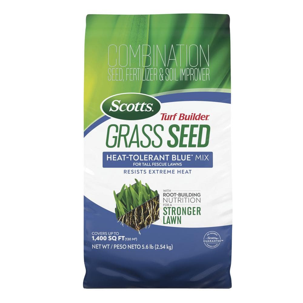 Turf Builder 5.6 lbs. Grass Seed Heat-Tolerant Blue Mix for Tall Fescue Lawns with Fertilizer and Soil Improver price history on PriceWatchPro