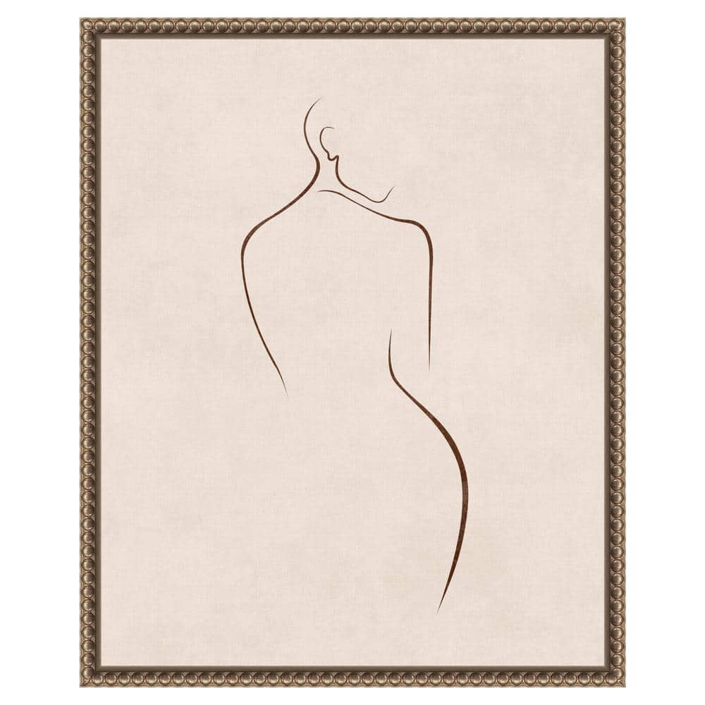 Emel Tunaboylu Bronze Floater Frame Abstract Canvas Art Print 16 x 20