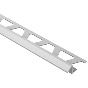 Reno-TK Satin Anodized Aluminum 3/8 in. x 8 ft. 2-1/2 in. Metal Reducer Tile Edging Trim