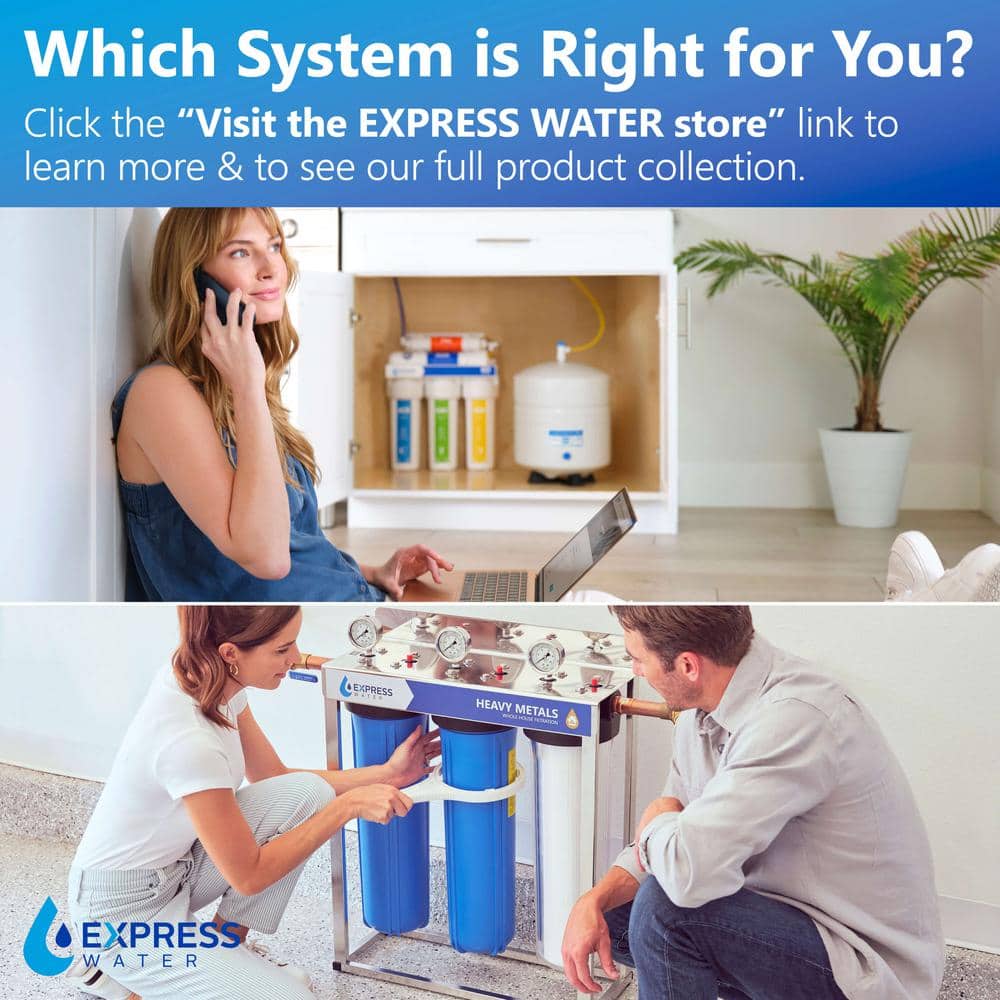 Triple-Stage Blue Whole House Water Filtration System