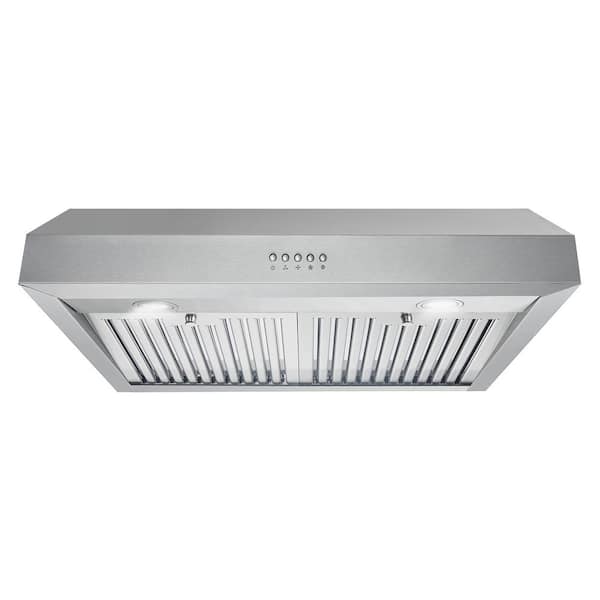 Cosmo 30 in. Ducted Under Cabinet Range Hood in Stainless Steel with LED Lighting and Permanent Filters