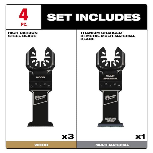 Milwaukee 1-3/8 in. Multi-Tool Oscillating Blade Set (6-Piece)