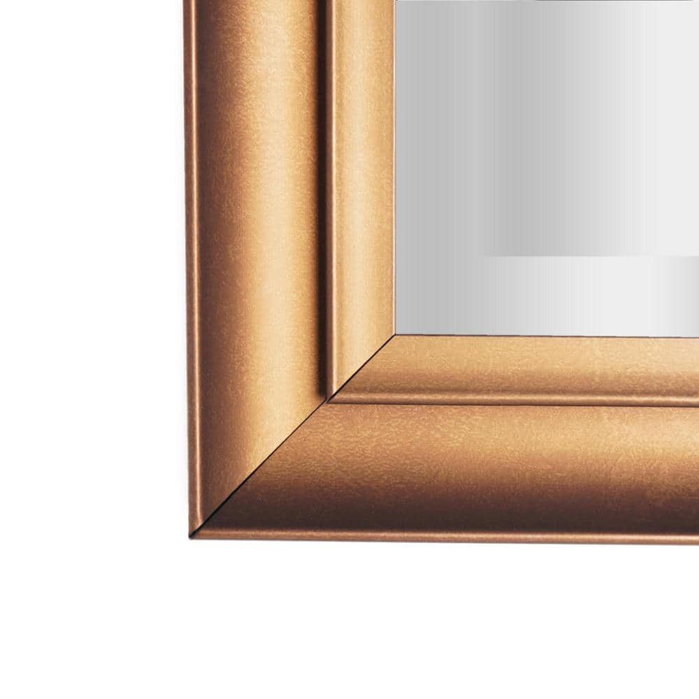 Antique Gold Rectangular Beveled Wall Mirror