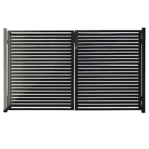 Quick Screen 3.33 ft. x 5.91 ft. x 0.20 ft. Aluminum Gate in Black for fence panels