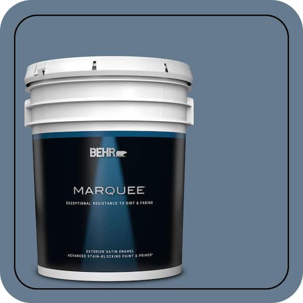 BEHR MARQUEE 5 gal. #S510-5 Skinny Jeans Satin Enamel Exterior Paint & Primer