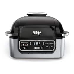 NINJA Foodi 5-in-1 Indoor Grill with 4 Qt. Air Fryer, Roast, Bake, Dehydrate and Cyclonic Grilling