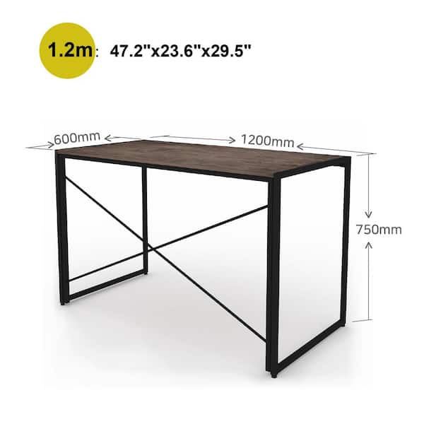 Retangular Bronze Wood Writing Desk, How Many Chairs Fit Around A 1200mm Table Legs Home Depot