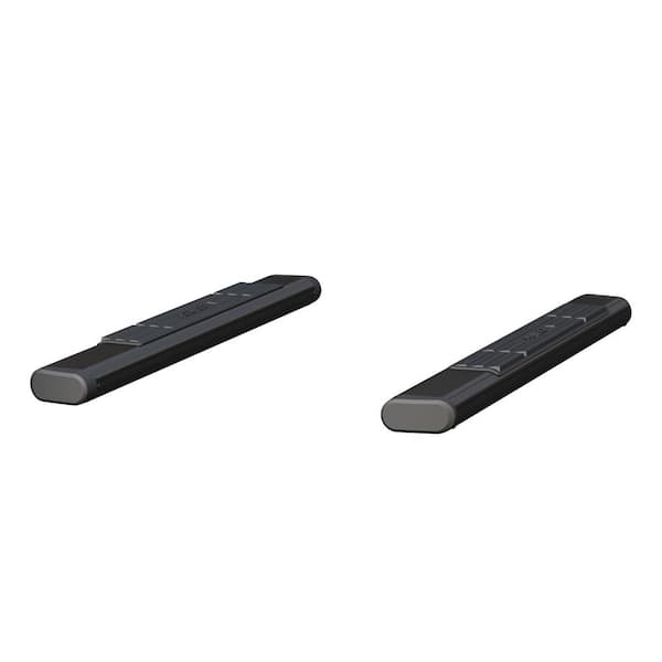 Aries 6 x 53-Inch Oval Black Aluminum Nerf Bars, Select Chevrolet Silverado, GMC Sierra