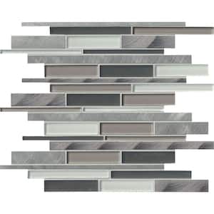 Cityscape Interlocking 11.88 in. x 15.25 in. Textured Multi-Surface Metal Look Wall Tile (9.8 sq. ft./Case)