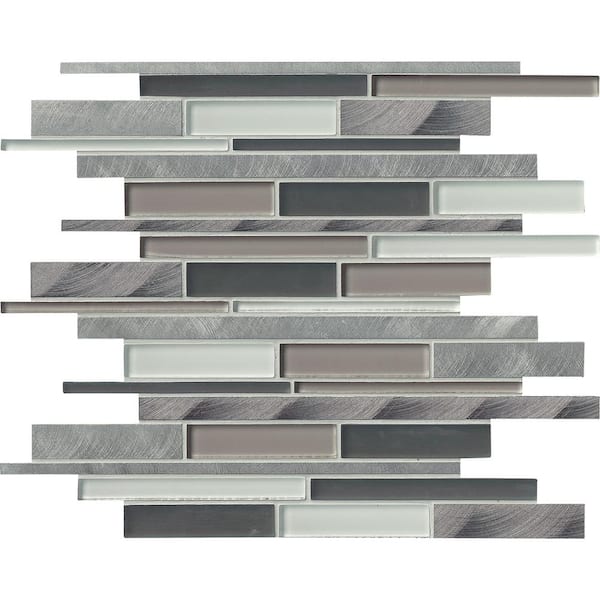 MSI Cityscape Interlocking 11.88 in. x 15.25 in. Textured Multi-Surface Metal Look Wall Tile (9.8 sq. ft./Case)