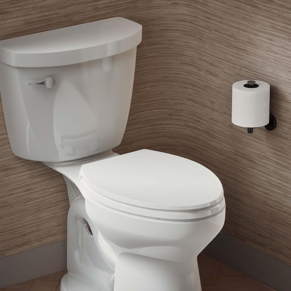 Border Elongated ReadyLatch Quiet-Close Toilet Seat in White