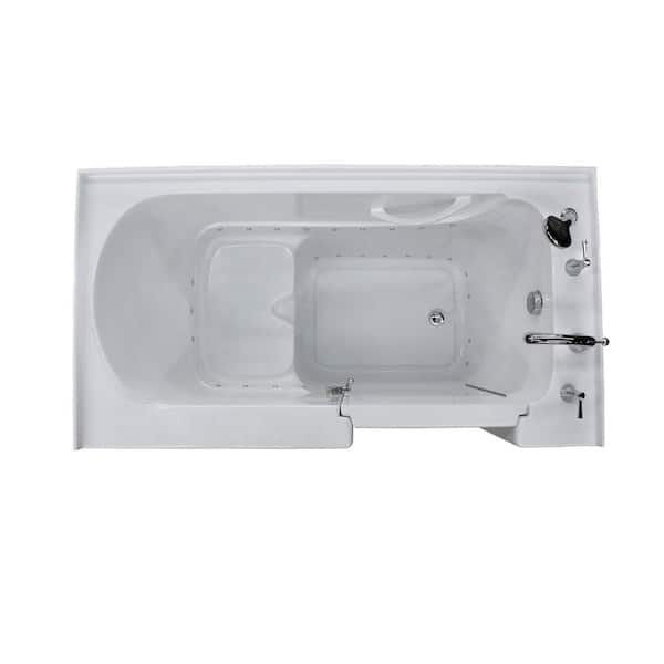 Universal Tubs HD Series 32 in. x 60 in. Right Drain Quick Fill Walk-In Soaking Bathtub in White