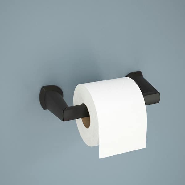 Galeon Wall Mount Pivot Arm Toilet Paper Holder Bath Hardware Accessory in Matte Black