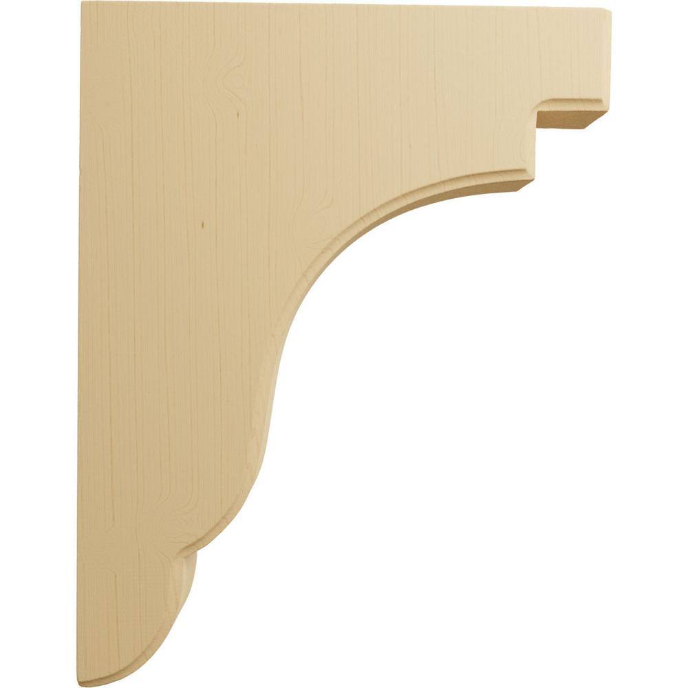 Alder Wood Hand-Carved Decorative Corbel Bracket