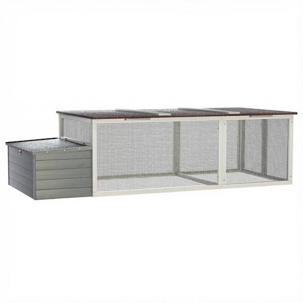 Miscool Avex Gray 23.2 in. H x 85.3 in. W x 35.4 in. D Wood