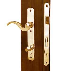 ML800 Series Bright Brass Entry Atrium Mortise Lock with Thumb Turn Lever
