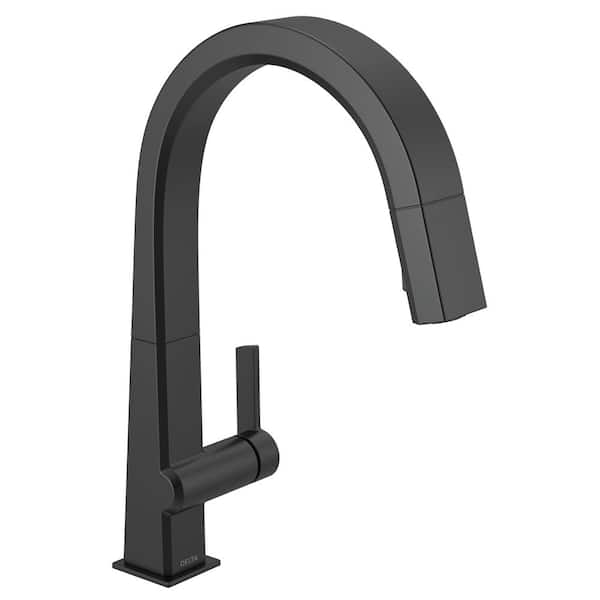 Delta Pivotal SingleHandle PullDown Sprayer Kitchen Faucet in Matte