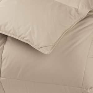 LaCrosse LoftAIRE Feather Tan Light Warmth Recycled Fill Twin Alternative Down Comforter