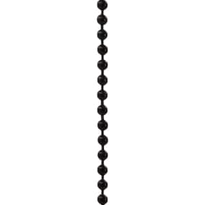 3 ft. Black Beaded Chain with Connector for Ceiling Fans