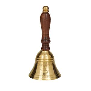 5 in. Gold Brass Metal Round Decorative Bell