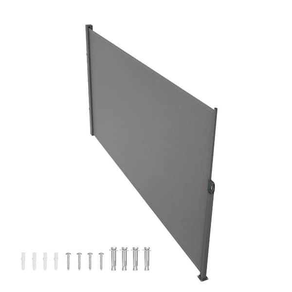 SVOPES Retractable Side Awning 71 in. x 118 in., Waterproof UV30+ Privacy Screen, 180 g Polyester Outdoor Wind Divider