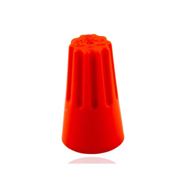 Easy-Twist 22-14 AWG Standard Orange Wire Connector (100-Pack)