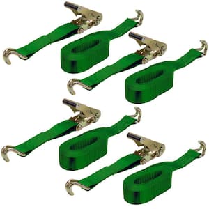 16 ft. x 2 in. x 10,000 lbs. Ratchet Buckled Strap Tie-Down (4-Pack)