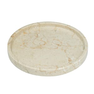 Cream in Cream Finish Decorative Plate