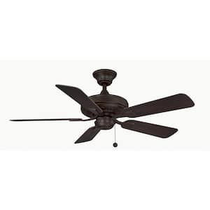 Edgewood 44 44 in. Indoor/Outdoor Dark Bronze with Dark Walnut Blades Ceiling Fan
