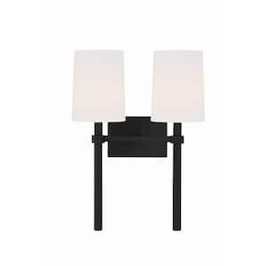 Bromley 2-Light Black Forged Sconce