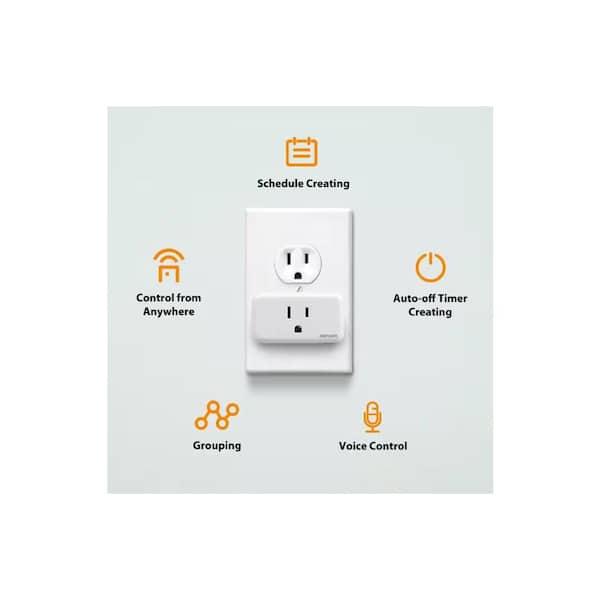 Defiant - Square Compact Matte Black Electronic Single Cylinder Deadbolt Wi-Fi Enabled Powered by Hubspace