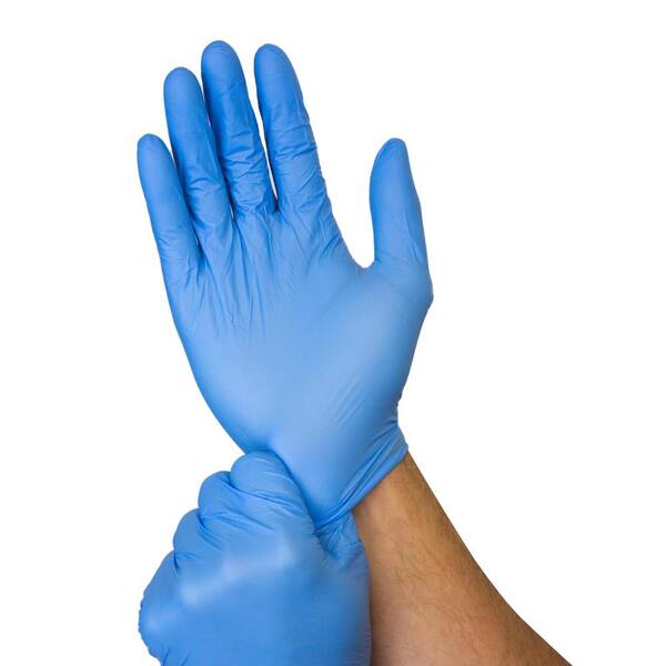 Disposable Nitrile Gloves Latex & Powder Free by Complete Home 60/pack,One Size 