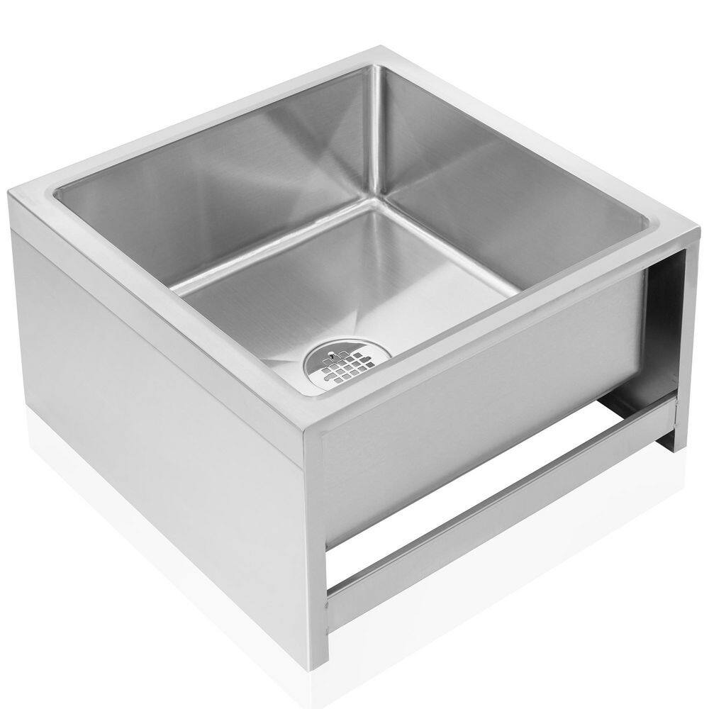 24" x 24" x 13" Stainless Steel Floor Mop Sink