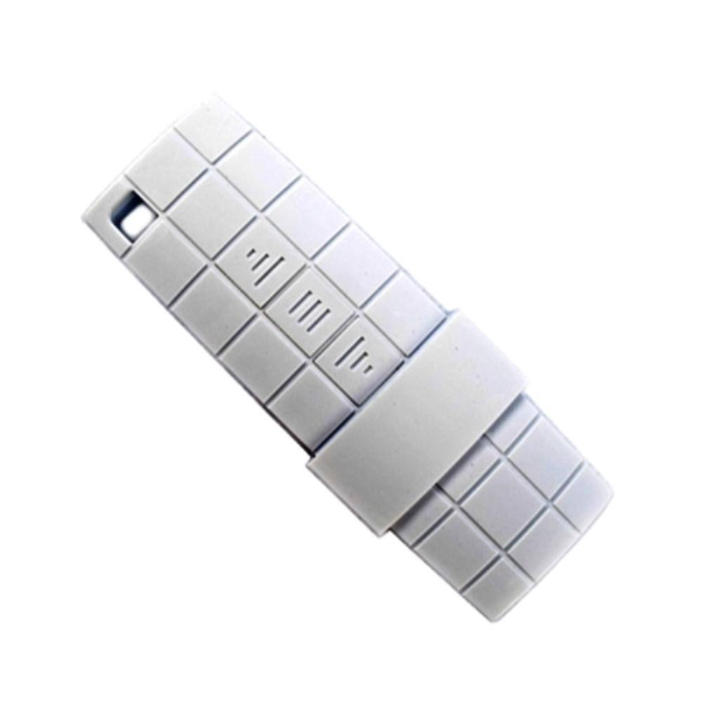 Gray Motorized Retractable Patio Awning with White Frame, 13' x 10'