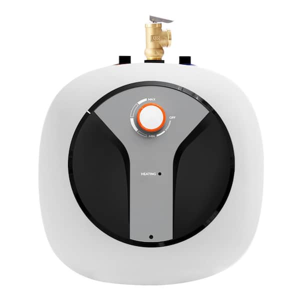 Electric Mini-Tank Water Heater 2-Gal, 1440W Electric Water Heater, Safety Temperature Pressure Valve, Tank Warranty