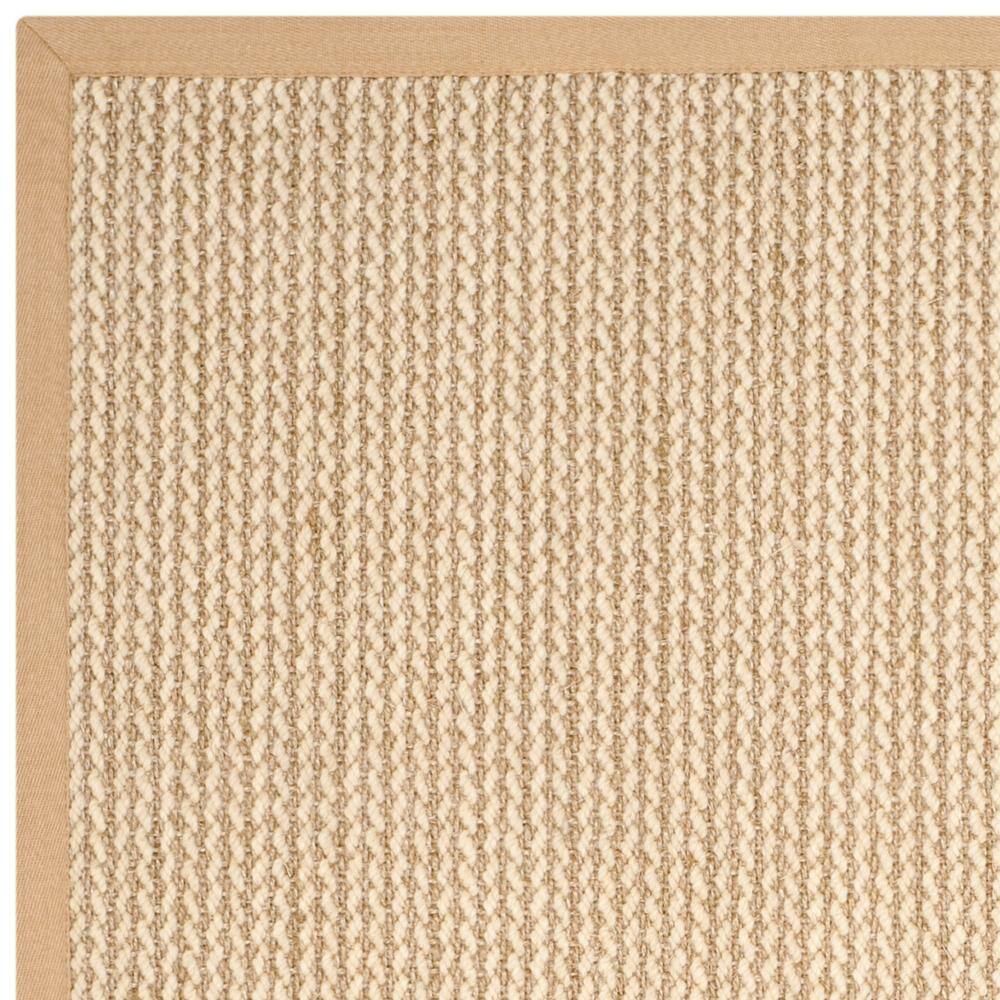 Beige Hand-Knotted Wool Area Rug, 8' x 10'