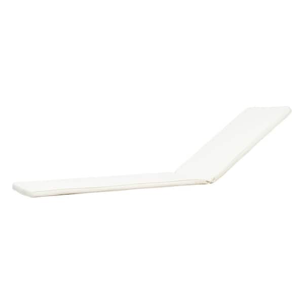 Unbranded 23.75 in.W x 78.75 in.L Outdoor Chaise Lounge Chair Cushion Replacement Cushion Lounge Cushion-Cream