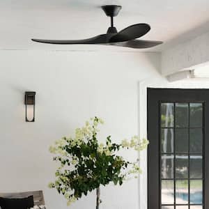 Maverick II 52 in. Modern Indoor/Outdoor Matte Black Ceiling Fan with Matte Black Blades and 6-Speed Remote Control