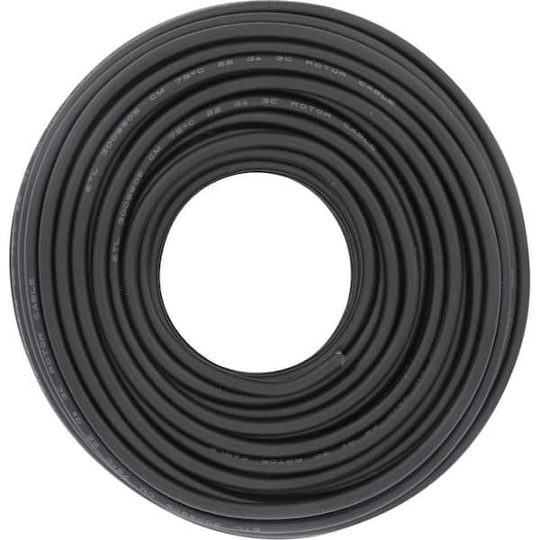 75 ft. 3-Conductor Black Antenna Wire