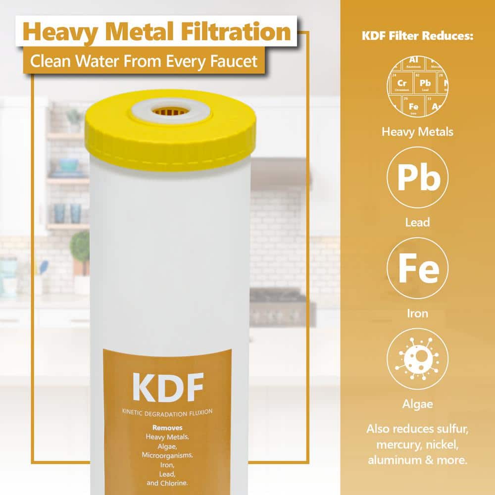 KDF Catalytic Carbon Whole House Water Filter 20 x 4.5 inch