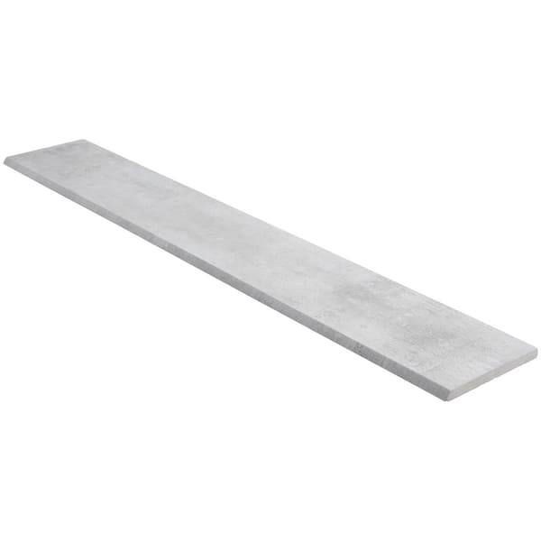 Marken Gray 4 in. x 24 in. Matte Porcelain Bullnose Tile